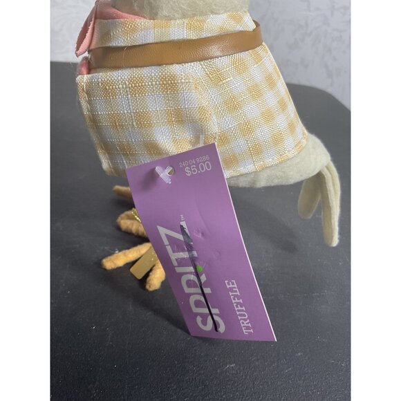 Decorative Spritz Fabric Bird In Hat & Glasses With Plaid Outfit For Home Decor - Picture 5 of 6